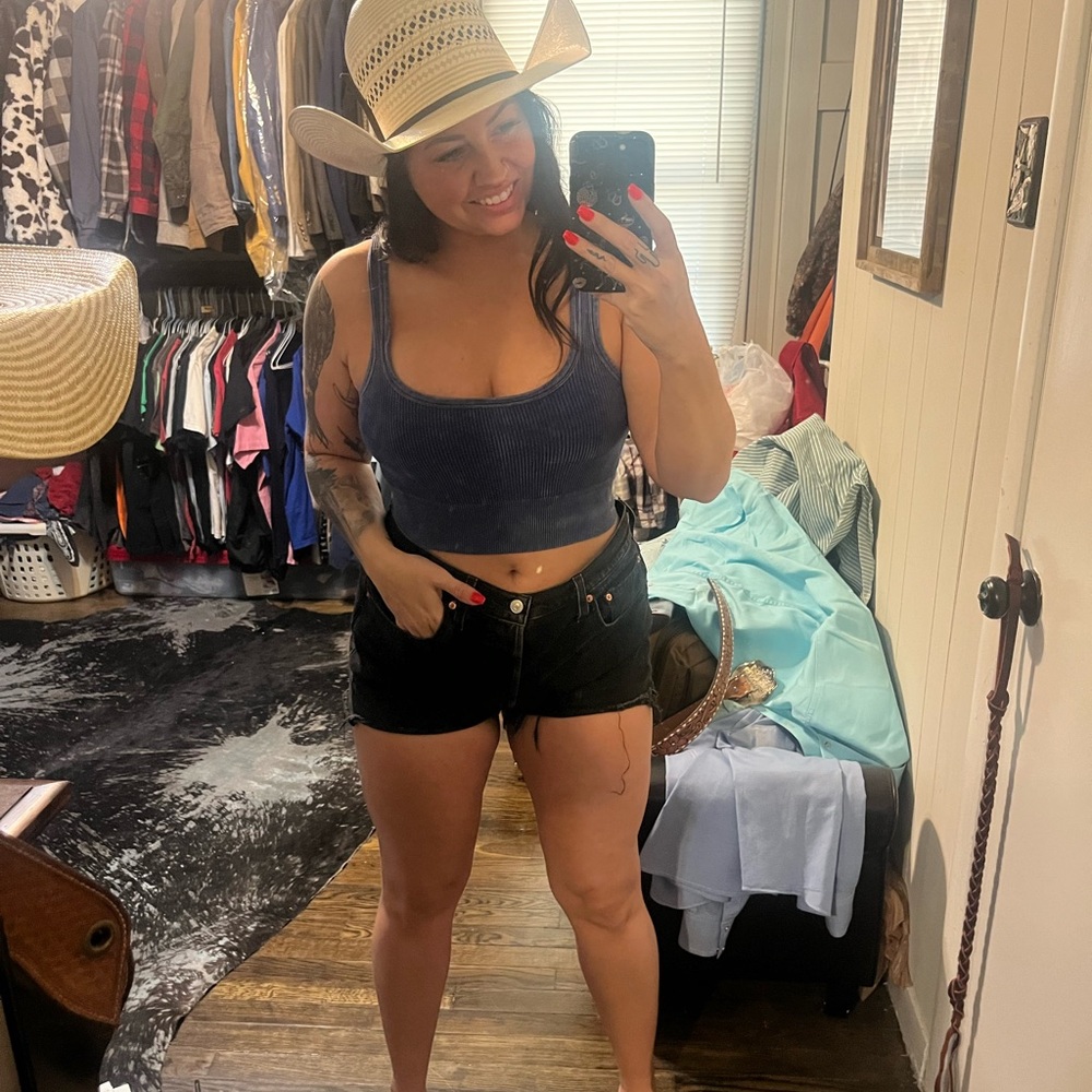 Ribbed crop top S/M